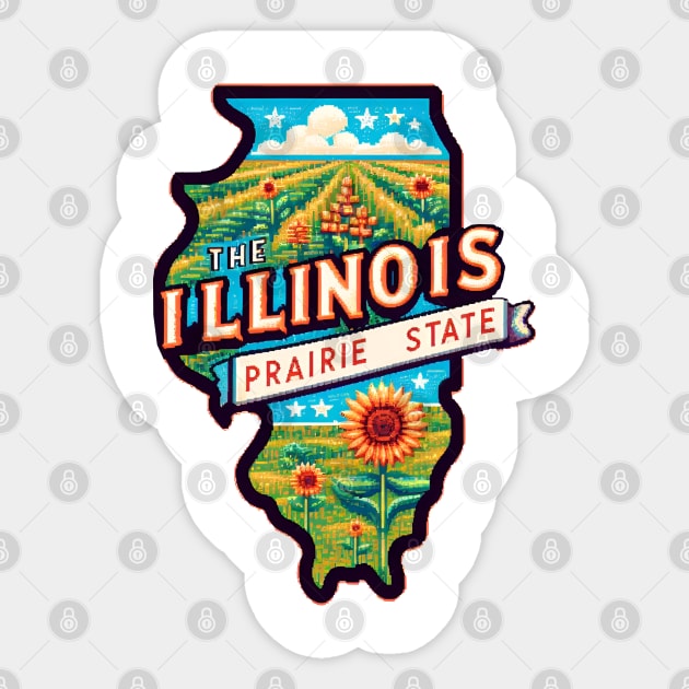 Illinois Lover Sticker by Americansports